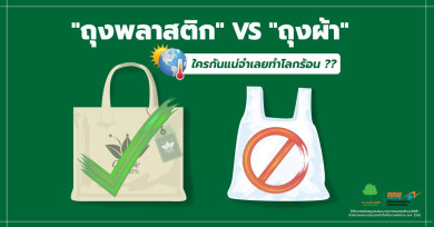 รณรงค์ใช้ถุงผ้า